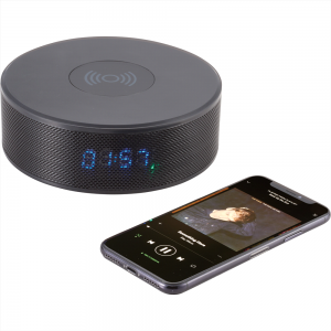 2-in-1 Bluetooth Speaker with Wireless Charger 2-in-1 Bluetooth Speaker with Wireless Charger