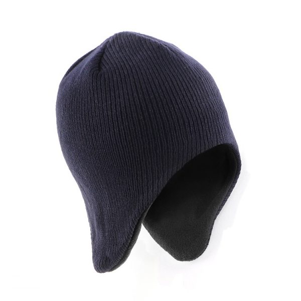 Acrylic/Polar Fleece Beanie with Ear Flap Acrylic/Polar Fleece Beanie with Ear Flap