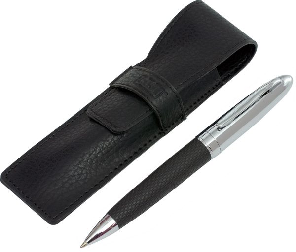 Pen with Leather Grip