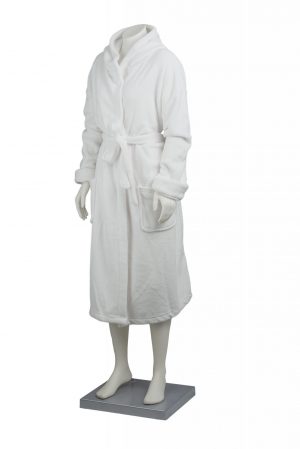 Coral Fleece Hooded Bath Robe