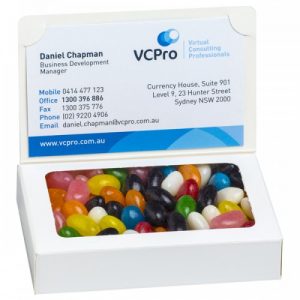 Full Colour Bizcard Box with 50g treats Full Colour Bizcard Box with 50g treats