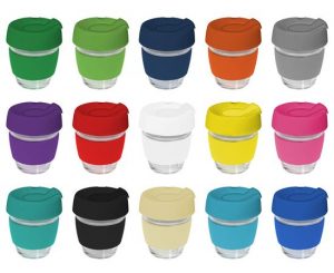 Coffee Cup with Lid and Band