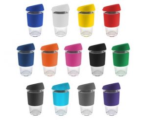 Coffee Cup with Lid and Band