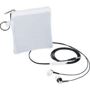 White and Black Earbuds White and Black Earbuds
