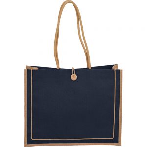 Jute Button Tote Jute Button Tote