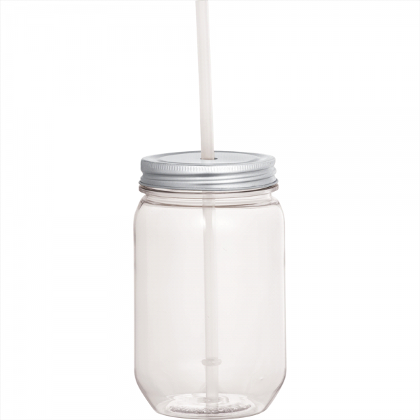 Mason Jar with Silver Tin Lid