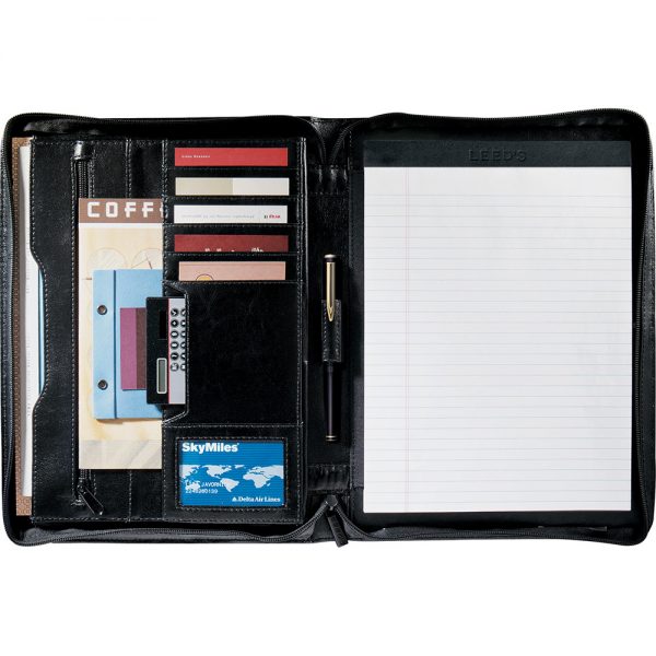 Zippered Leather Padfolio Zippered Leather Padfolio