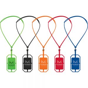 Silicone Card Holder with Lanyard
