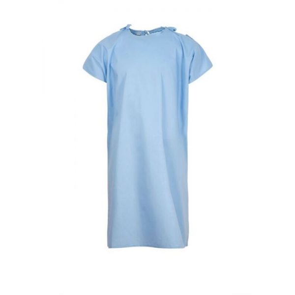 Patient Gown with Split Shoulders