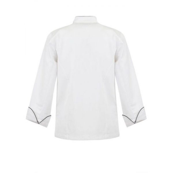 Long Sleeves - Executive Chefs Jacket With Piping Long Sleeves - Executive Chefs Jacket With Piping