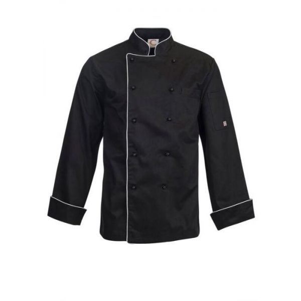Long Sleeves - Executive Chefs Jacket With Piping Long Sleeves - Executive Chefs Jacket With Piping