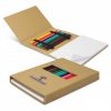 Note Pad w/ Coloured Pencils