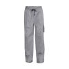 Unisex Chefs Check Drawstring Cargo