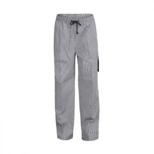 Unisex Chefs Check Drawstring Cargo Unisex Chefs Check Drawstring Cargo