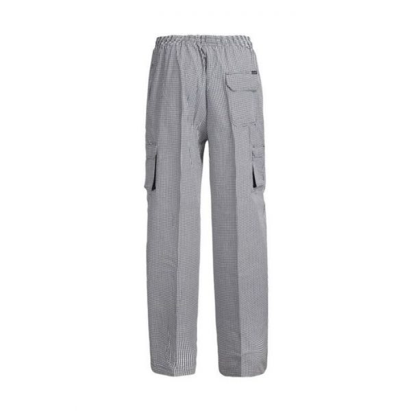 Unisex Chefs Check Drawstring Cargo