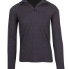 Mens Heather Half Zip