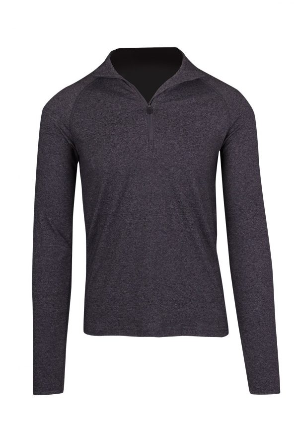 Mens Heather Half Zip