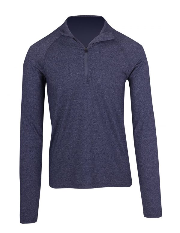 Mens Heather Half Zip
