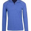 Mens Heather Half Zip