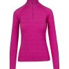 Ladies Heather Half Zip