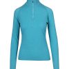 Ladies Heather Half Zip