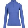 Ladies Heather Half Zip