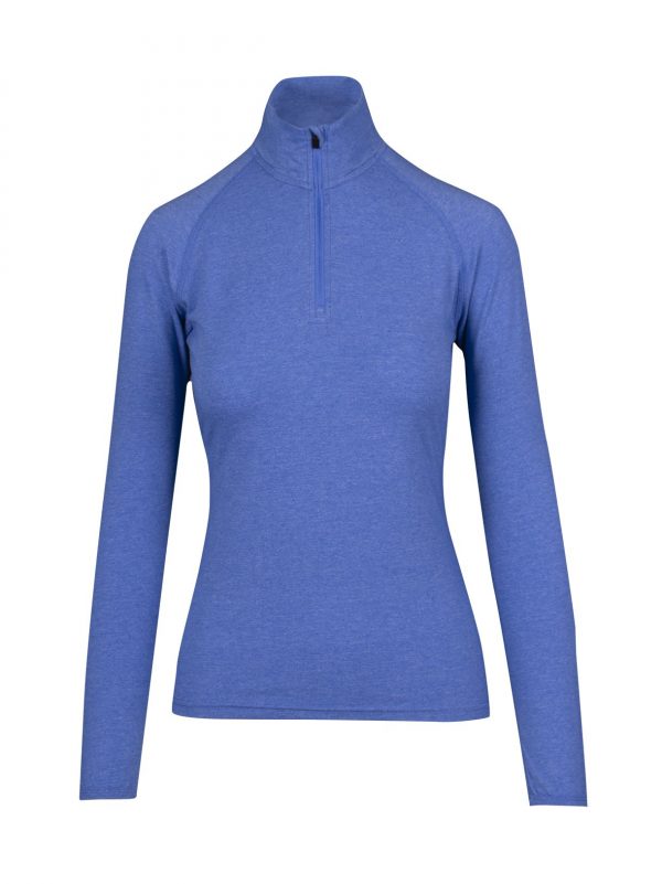 Ladies Heather Half Zip