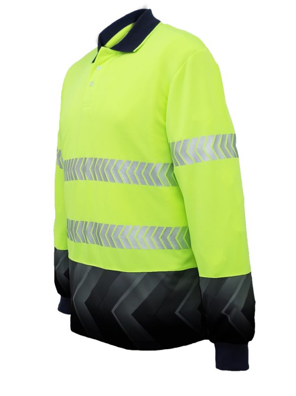 Unisex Hi-Vis L/S Reflective Polo Unisex Hi-Vis L/S Reflective Polo