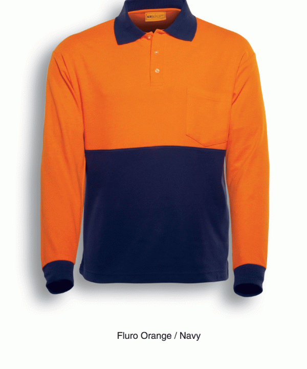 Unisex Hi-Vis Polo L/S Unisex Hi-Vis Polo L/S