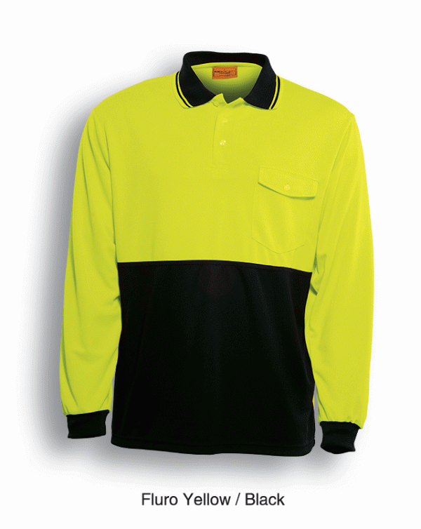 Unisex Hi-Vis Polo L/S Unisex Hi-Vis Polo L/S