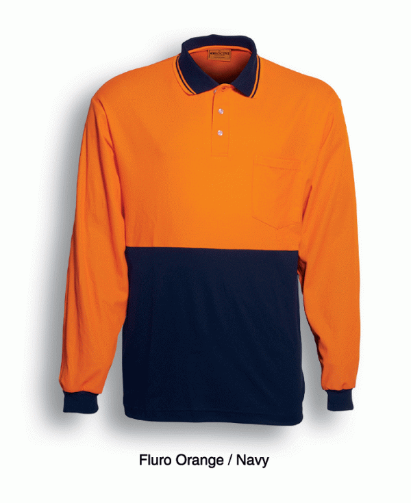 Unisex Hi-Vis Polo L/S Unisex Hi-Vis Polo L/S