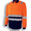 Unisex Hi-Vis Back Polo With Reflective Tape Unisex Hi-Vis Back Polo With Reflective Tape