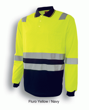 Unisex Hi-Vis Back Polo With Reflective Tape Unisex Hi-Vis Back Polo With Reflective Tape