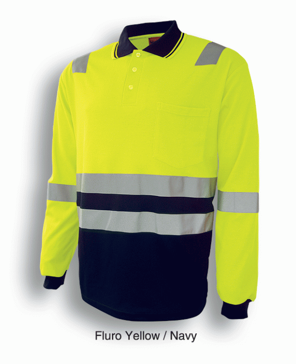 Unisex Hi-Vis Back Polo With Reflective Tape Unisex Hi-Vis Back Polo With Reflective Tape