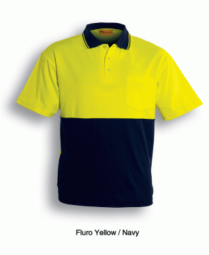 Unisex Hi-Vis Polo S/S Unisex Hi-Vis Polo S/S