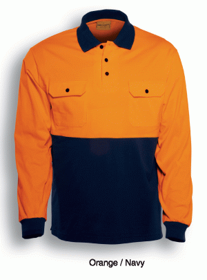 Unisex Hi-Vis Polo L/S Unisex Hi-Vis Polo L/S