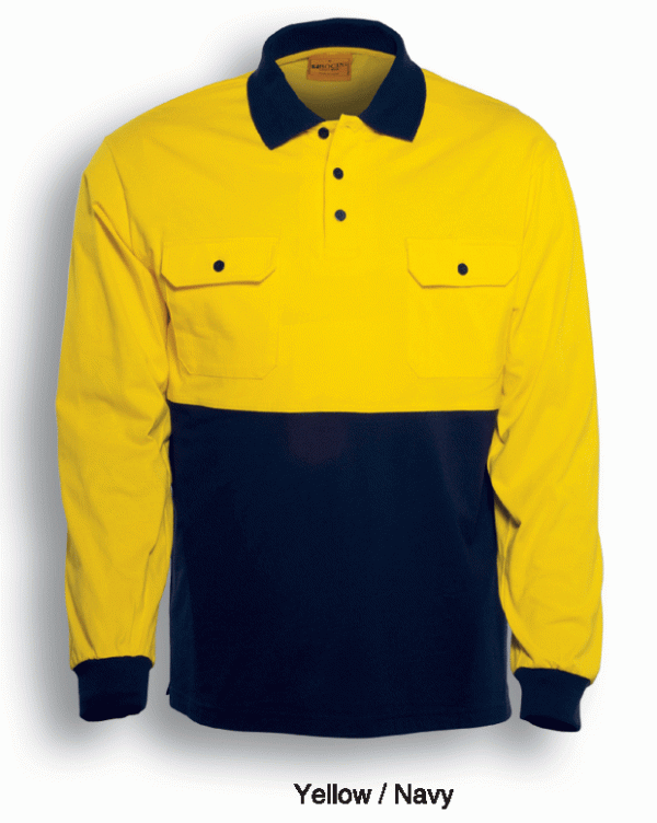 Unisex Hi-Vis Polo L/S Unisex Hi-Vis Polo L/S