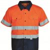 Unisex Hi-Vis S/S Shirt With Reflective Tape Unisex Hi-Vis S/S Shirt With Reflective Tape