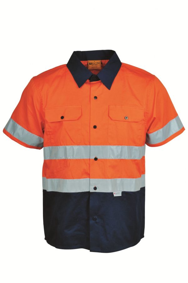 Unisex Hi-Vis S/S Shirt With Reflective Tape Unisex Hi-Vis S/S Shirt With Reflective Tape