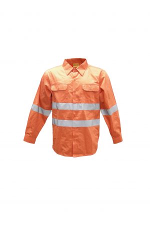 Unisex Hi-Vis L/S Shirt With Reflective Tape Unisex Hi-Vis L/S Shirt With Reflective Tape