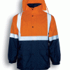 Unisex Hi-Vis Fleece Jacket With Reflective Tape Unisex Hi-Vis Fleece Jacket With Reflective Tape