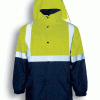 Unisex Hi-Vis Fleece Jacket With Reflective Tape Unisex Hi-Vis Fleece Jacket With Reflective Tape