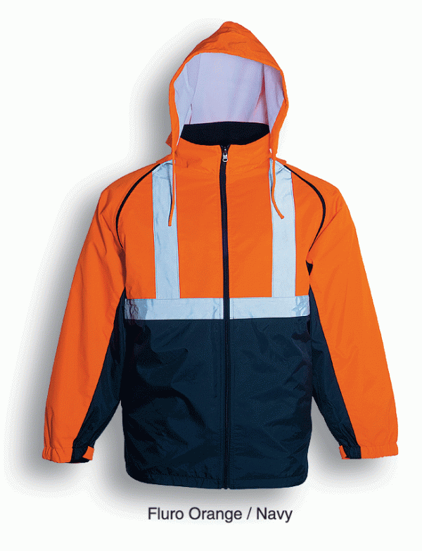 Unisex Hi-Vis Jacket With Reflective tape Unisex Hi-Vis Jacket With Reflective tape