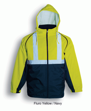Unisex Hi-Vis Jacket With Reflective tape Unisex Hi-Vis Jacket With Reflective tape