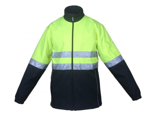 Unisex Hi-Vis Jacket With Reflective Tape Unisex Hi-Vis Jacket With Reflective Tape