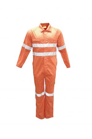 Unisex Hi-Vis Overall With Reflective Tape Unisex Hi-Vis Overall With Reflective Tape