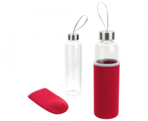Glass Bottle with Sleeve Glass Bottle with Sleeve