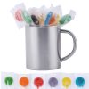 Assorted Colour Lollipops in Mug Assorted Colour Lollipops in Mug