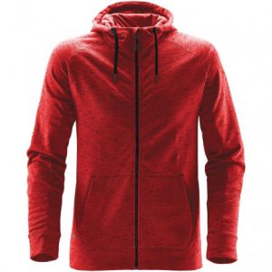 Men's Heathered Fleece Jacket Hoodie