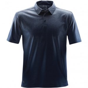 Men's Heathered Stretch  Polo